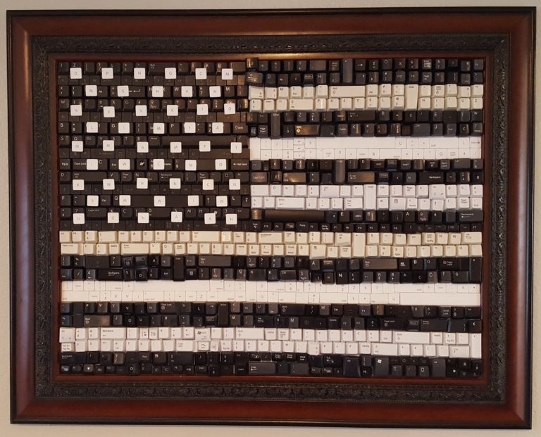 American Flag Keyboard Art MK Factor